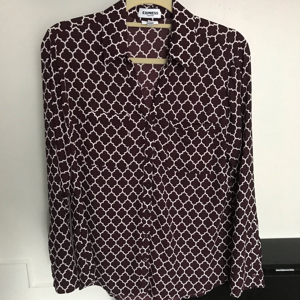 Express Portofino Slim Shirt, Size L, Worn Once
